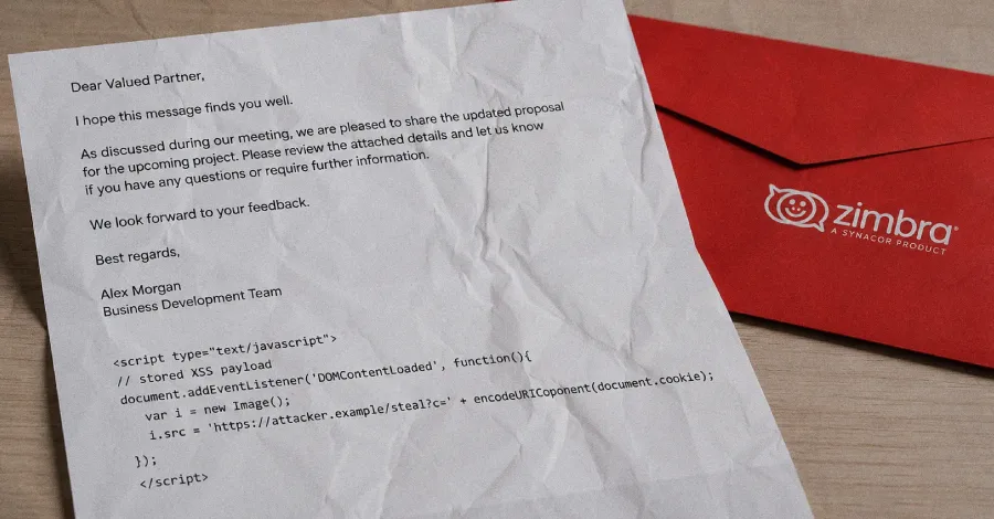 Zimbra Classic Web Client'ta Kritik XSS Açığı: Özel Hazırlanmış E-postalar Kullanıcı Oturumlarında Kötü Amaçlı Kod Çalıştırabilir