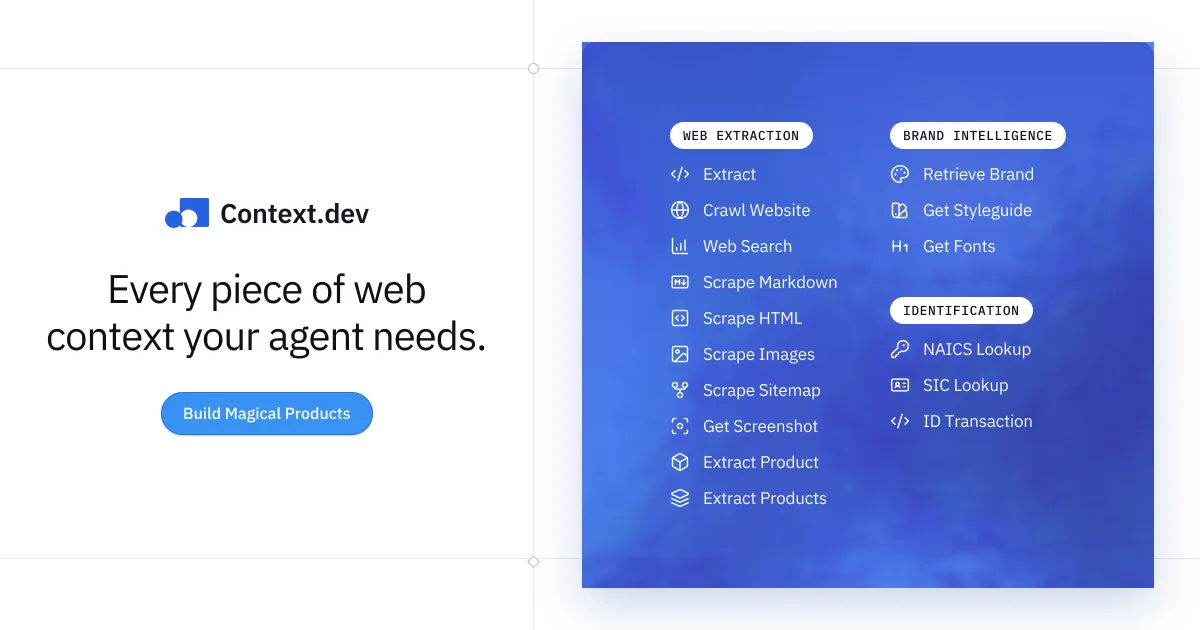 Context.dev ile Her Web Sitesinden Yapılandırılmış Veri Çekin: Yapay Zeka Ajanları İçin API Çözümü