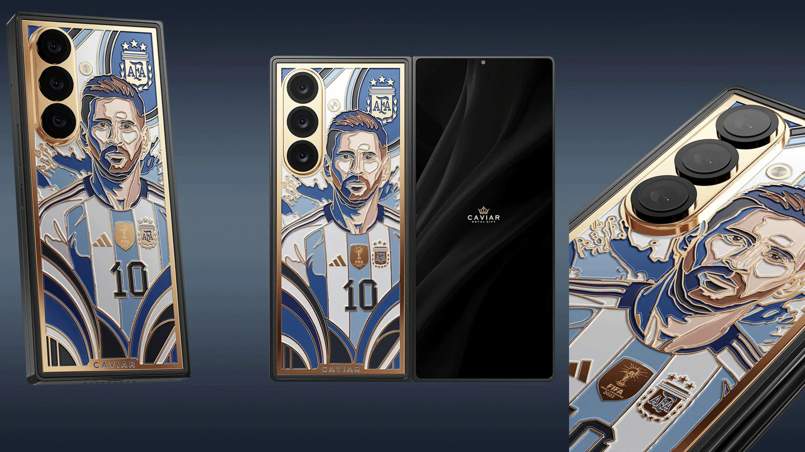 Caviar, Resmi Lansmandan Bir Hafta Önce Saçma Bir Lionel Messi Temalı Galaxy Z Fold 8 Ultra Satıyor