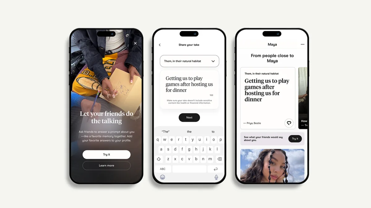 Arkadaşların Artık Hinge Profiline Ek Yapabilecek: Yeni 'Friend's Take' Özelliği Tanıtıldı