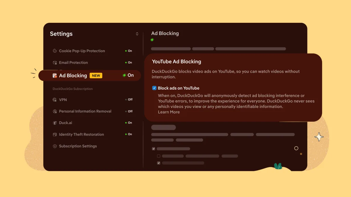 DuckDuckGo Web Tarayıcısı Artık YouTube Reklamlarını Otomatik Olarak Engelleyecek