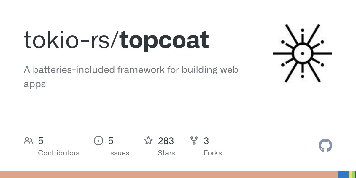 Topcoat: Rust ile Tam Kapsamlı Full-Stack Uygulama Geliştirme Çerçevesi